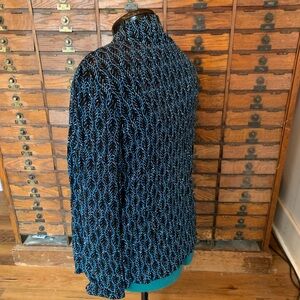 Onyx Nite Black and Blue Elegant Jacket